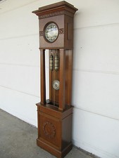 Imposante grosse  JUGENDSTIL   Standuhr um 1910 Eiche  TOPZUSTAND