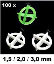 100x Fliesenkreuze Fliesenleger Hilfe 3D Fugenkreuze Verlegehilfe Abstandhalter