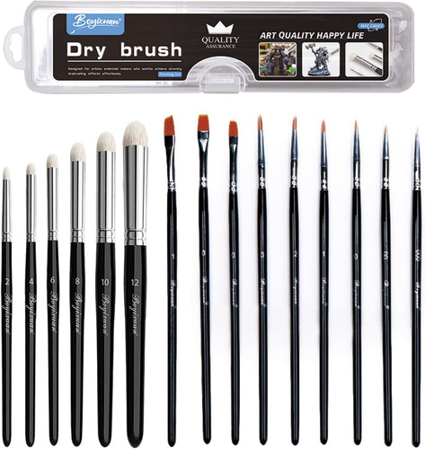 Dry brush pinsel set stück - brush,
