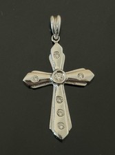 14K MASSIVER WEISSGOLD DIAMANT