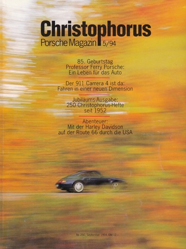 Porsche christophorus magazin - porsche,