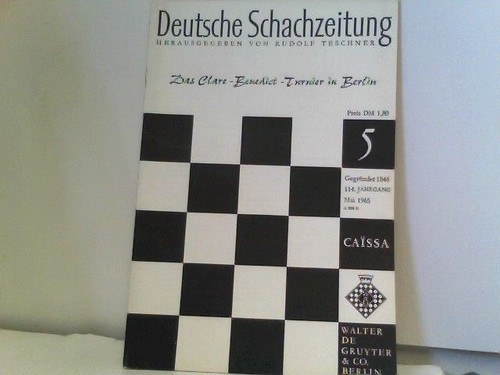 Deutsche schachzeitung caissa - deutsche,