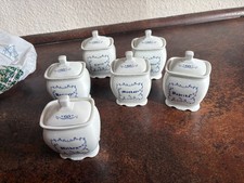 6 x Gewürzdosen Porzellan