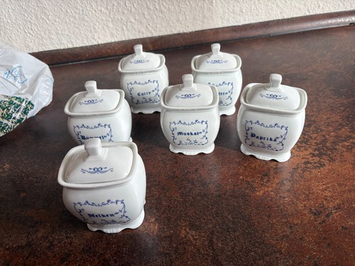 Gewürzdosen porzellan - 6,