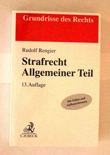 Strafrecht Allgemeiner Teil von Rudolf Rengier (2021, 13. Auflage)