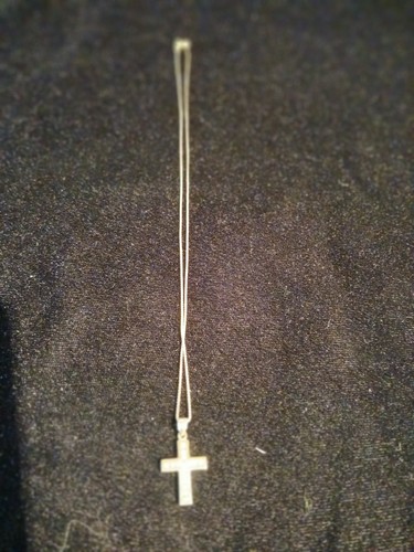Gold diamant kreuz - kreuz, halskette