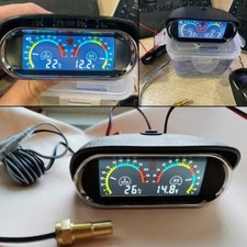 Auto 12V Wassertemperatur Anzeige Zusatz Instrument Universal beleuchtet DE