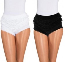 Spitzen Rüschen Hose Funken Kostüm Garde Tanz Mariechen Spitzenhose Rüschenhose