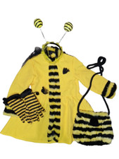 Kinder Karnevals Kostüm Biene Gr.128 Mädchen Fasching 5-teilig Kleid Bocholt