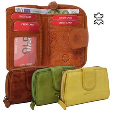 Damen Vintage Leder Geldbörse