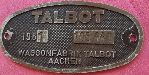 Original waggonschild - original,