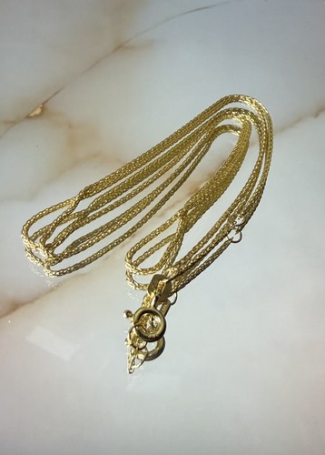 Echtgold 3fach zopfkette aus - echtgold,