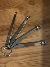 4 Messlöffel,  Dosierlöffel für Koch-+ Backzutaten, Küchenhelfer, Edelstahl, NEU