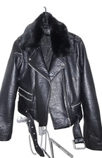 Bikerjacke kunstleder zara - bikerjacke,