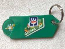 Schlüsselanhänger-Einkaufschip IGLO - Grüne Küche - Kunststoff, grün, 7,5x3 cm