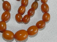 Art Deco Bernstein Olivenkette