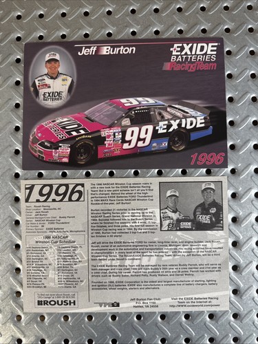1996 jeff burton exide - 1996,