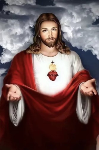Herz jesu christi schönes - jesu, 4x6
