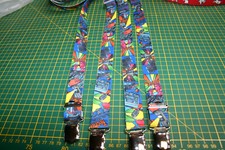 Hosenträger Type 75  Techno Motiv   25 mm 4 Clips 140 cm