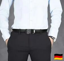 Coole Herren Automatik Gürtel Jeans Hose Automatikschließe Massiv Schnalle Metal