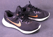 Nike Revolution 6 Damen Sneaker Sportschuhe Gr. 38 schwarz weiß gold Mesh BS107