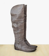 klasse Alberto Fermani Echtleder Overknee Stiefel Gr. 38 1/2 umschlagbar