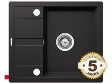 Schock Superb D-100SN A Nero - SUPD100SNAGNE Granitspüle Einbauspüle Schwarz