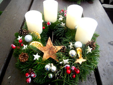 Adventskranz  Weihnachtskranz