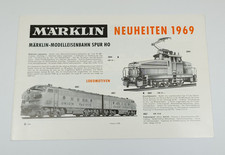 Märklin Neuheiten Katalog 1969 Werksanlage Sammler H0 alt Werbemittel 800
