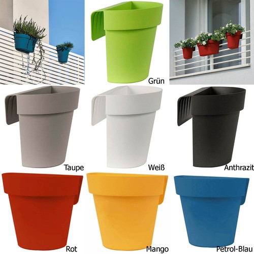Geländertöpfe farben 4 - 7,