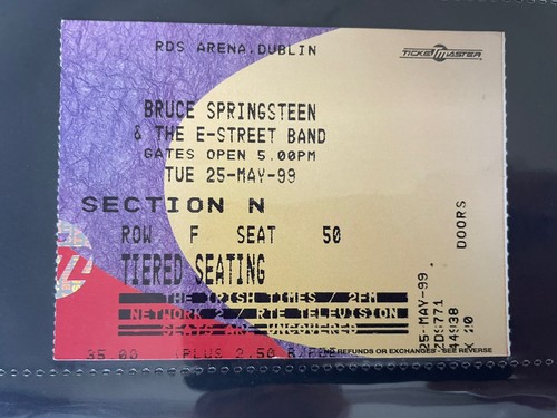 Bruce springsteen ticket - bruce,