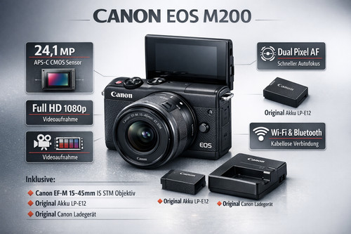 Canon eos m200 24mp - eos,