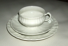 KPM Berlin Teegedeck - 3 teilig Rocaille altweiß - Friedrich Elias Meyer ( 2 )