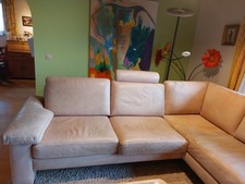 Eckcouch Aus Leder Sofa-Set Ecksofa