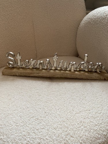 Schriftzug sternstunden deko - schriftzug,
