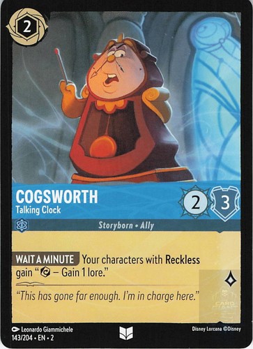 Cogsworth talking clock - cogsworth,