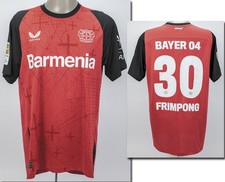 Match Worn Spielertrikot Bayer 04 Leverkusen 2025 Jeremie Frimpong Bundesliga BL