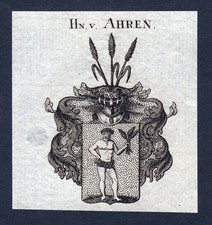 1820 Ahren Aaren Wappen Adel