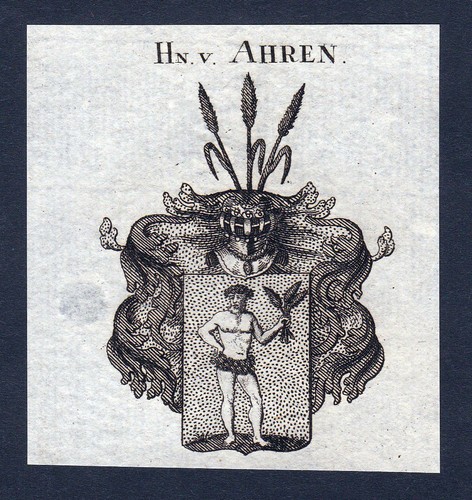 1820 ahren aaren wappen adel - wappen,