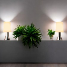 2 x Moderne Nachttischleuchte