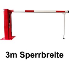 Handschranke SH 30P 3m mit Pendelstütze; Schranke Schrankenanlage Schrankenbaum