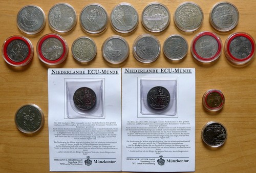 Ecu münzen niederlande - x,