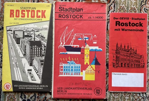 Citymap stadtplan rostock - 3x,