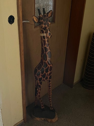 Giraffe afrikanische holzfigur - afrikanische,