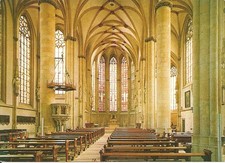 AK Münster Westfalen -St. Lamberti Kirche, Innenansicht, Altar, Kanzel -ca. 1970