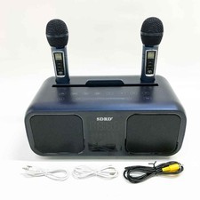 RUBEHOOW Karaoke Maschine mit 2 drahtlosen Mikrofonen und intelligenter Touch