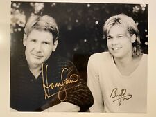 HARRISON FORD & BRAD PITT - Vertrauter Feind - Signiert s/w A4 Autogramm / COA