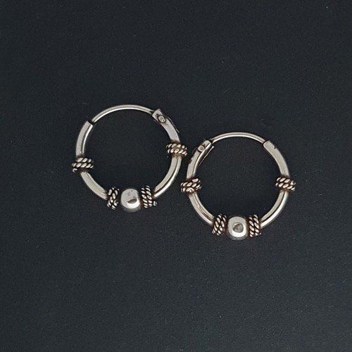 Bali creolen silber 925 - bali,