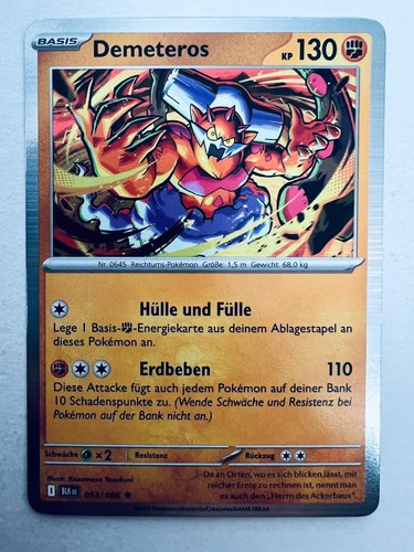 Pokemon karte demeteros - karte,