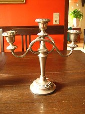 prächtiger 3-arm Kerzenständer Kerzenhalter Kerzenleuchter Kandelaber silber pl